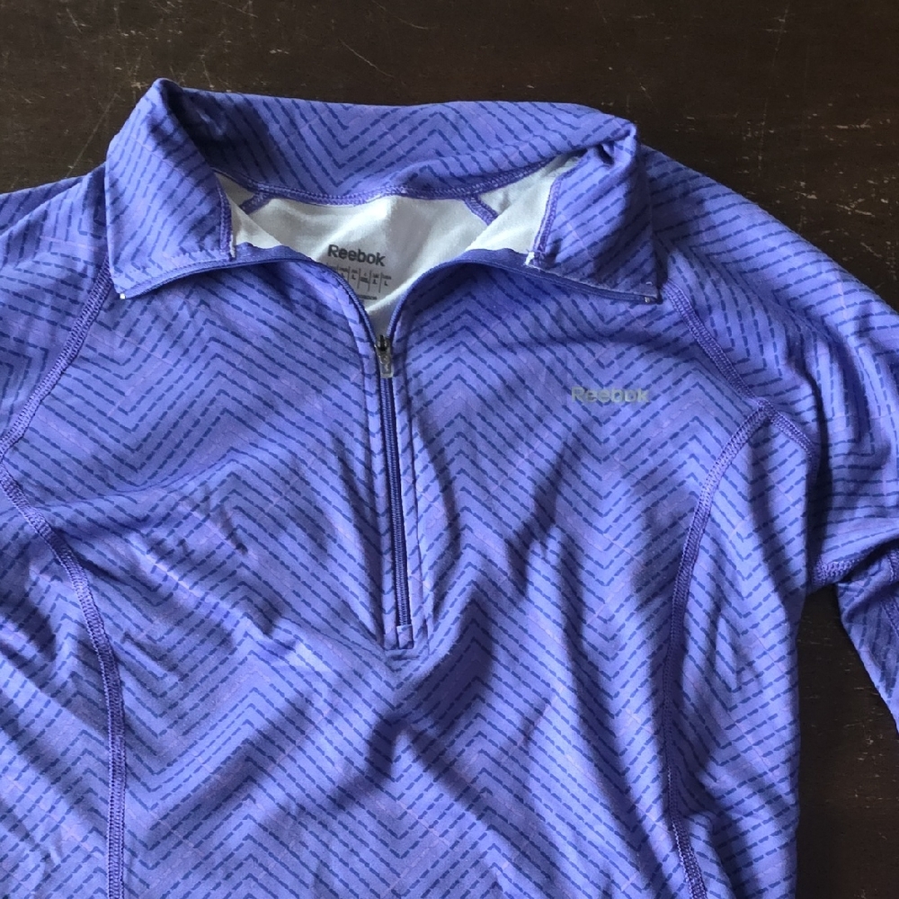 Reebok Purple Patterned Active Top